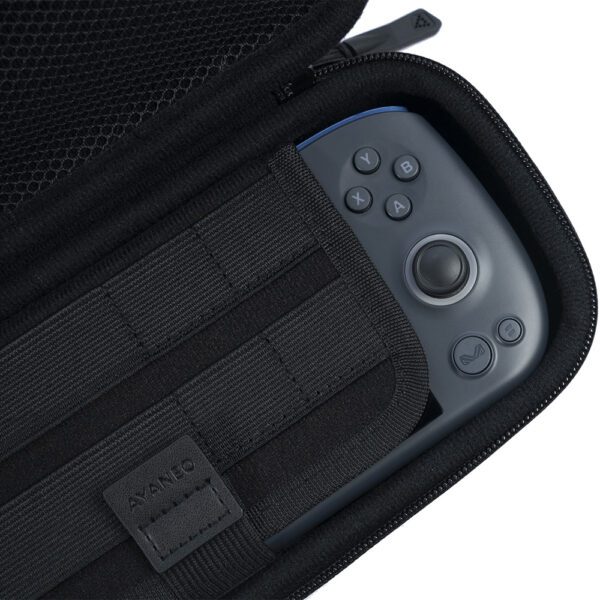 AYANEO Air Titan Hardshell Case shown with AYANEO Air PC Gaming Handheld inside