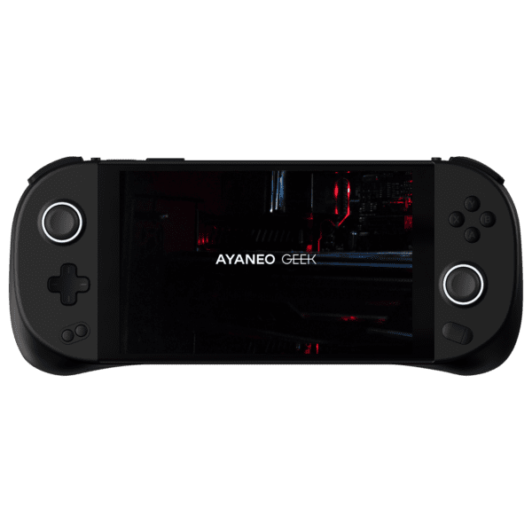 AYANEO Fantasy Black Purple PC Gaming Handheld shown from the front