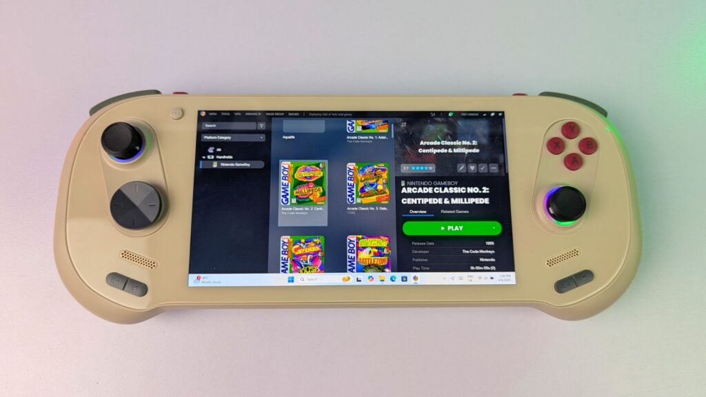 Launchbox Retro Handheld Front-end on AYANEO 3:lla