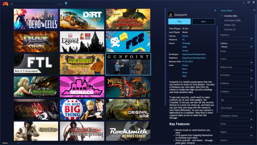 Playnite PC:llä