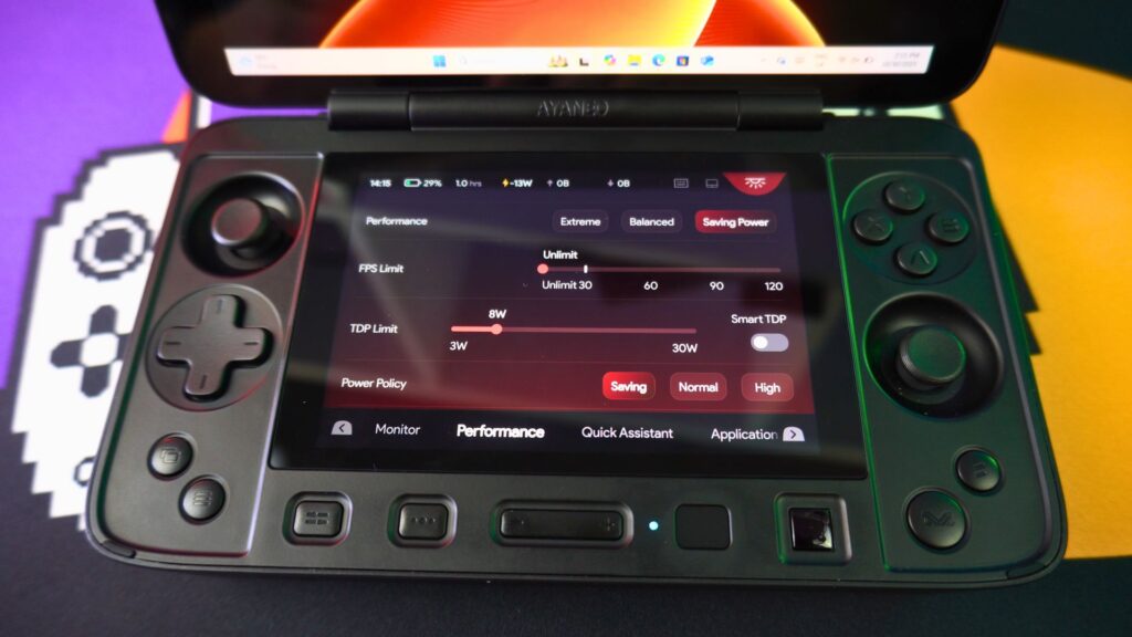 AYANEO Flip 1S DS Menu - Performance