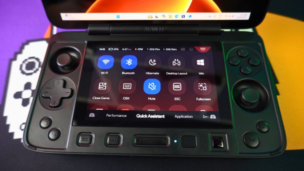 AYANEO Flip 1S DS Menu - Assistant rapide