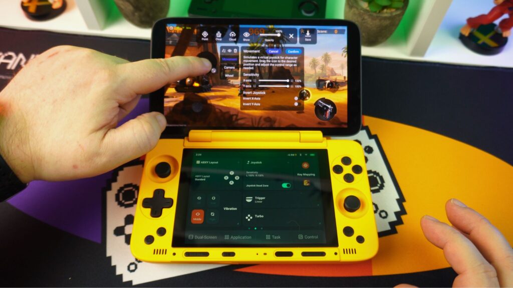 Sisseehitatud mängu ekraani kaardistamine