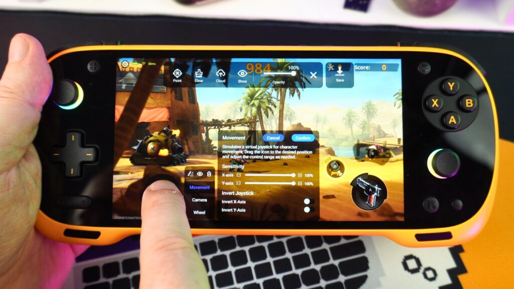 Mapiranje zaslona na KONKR Pocket FIT uređaju