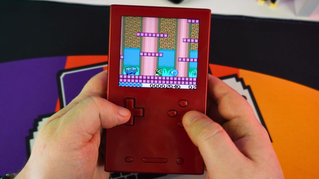 The AYANEO Pocket VERT is also great for GBC emulation