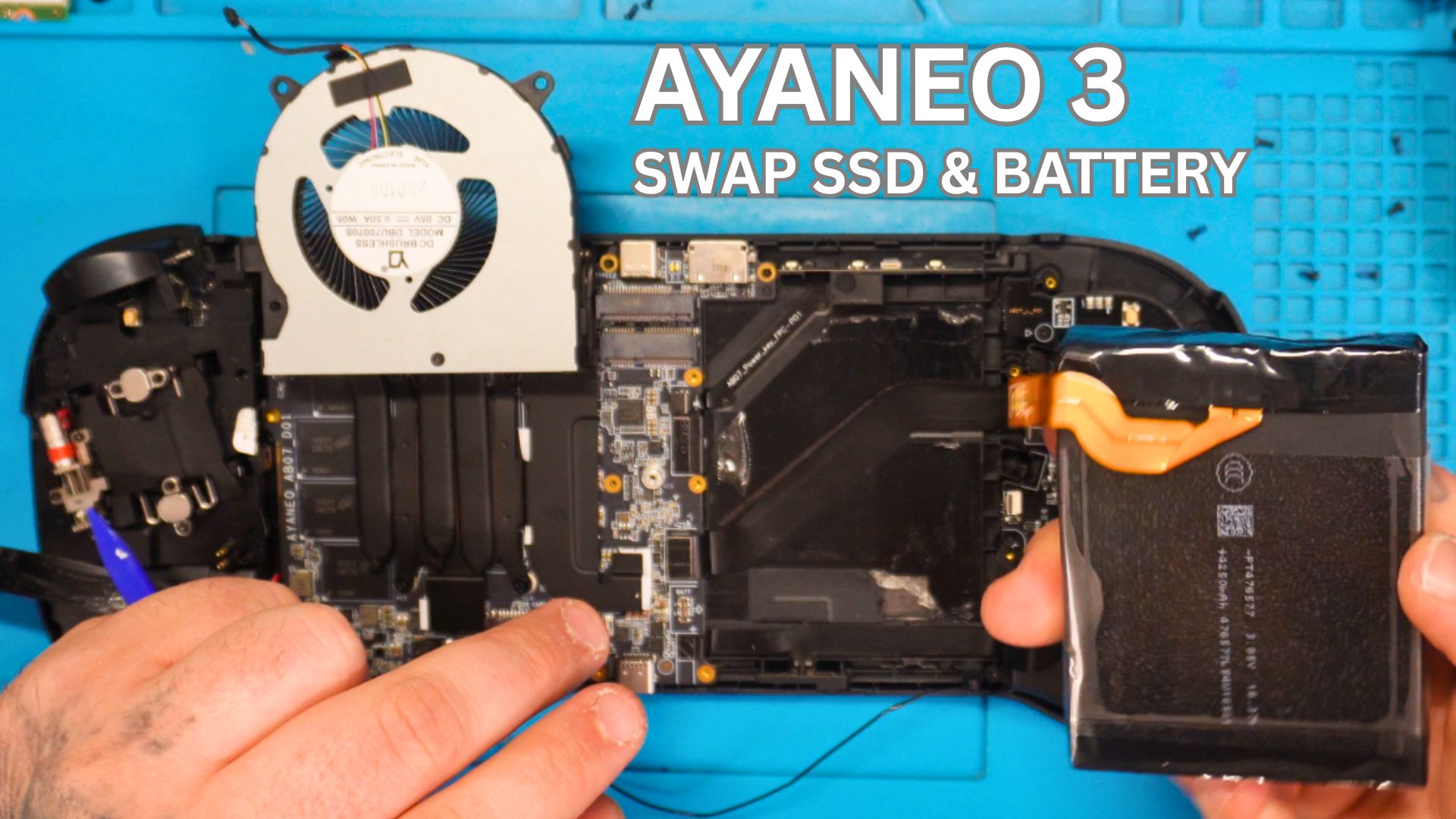 AYANEO 3 - Swap SSD and Battery Video