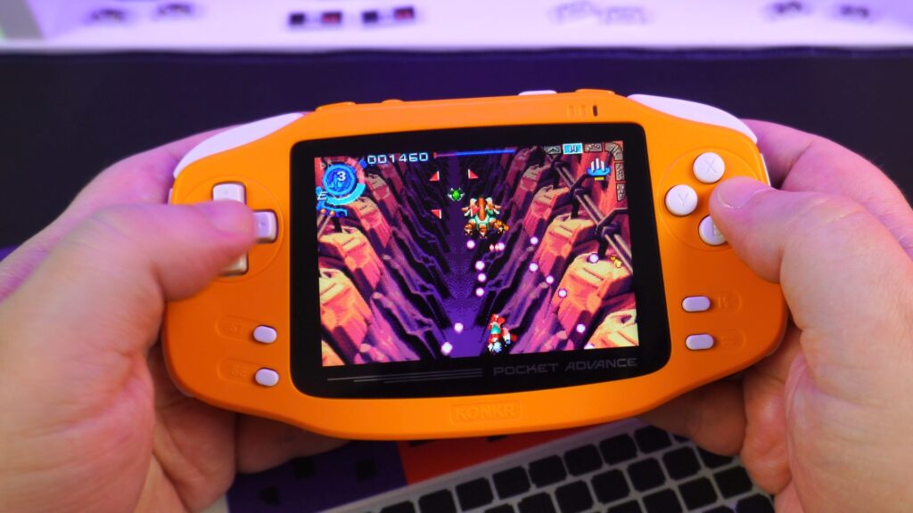 With 4x upscaling, the graphics look impressive on the KONKR Pocket Advance